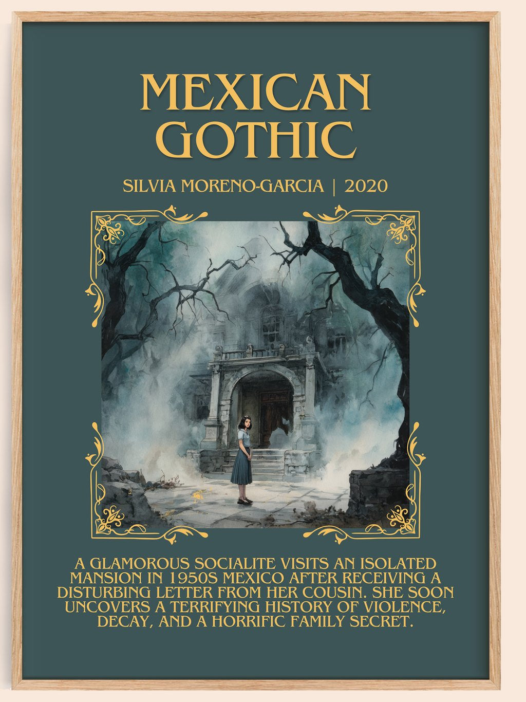 Mexican Gothic Minimalist Book Poster by Silvia Moreno-Garcia – book poster