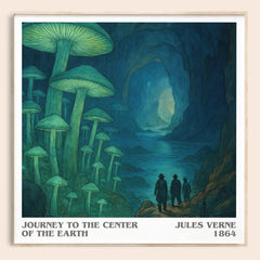 Journey To The Center Of The Earth Literary Art Print by Jules Verne