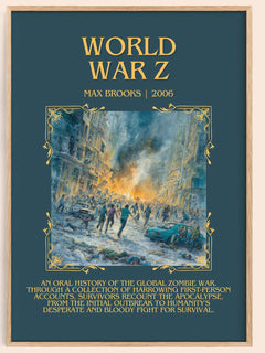 World War Z Minimalist Book Poster by Max Brooks – image 1