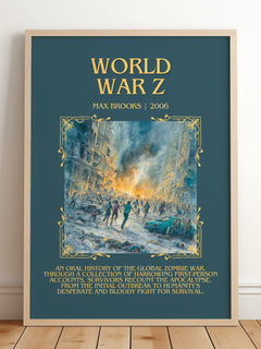 World War Z Minimalist Book Poster by Max Brooks – image 2
