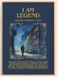 I Am Legend Minimalist Book Poster by Richard Matheson – image 1