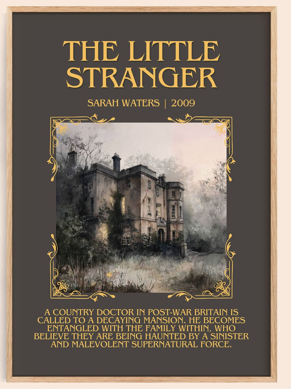 The Little Stranger Minimalist Book Poster by Sarah Waters – book poster