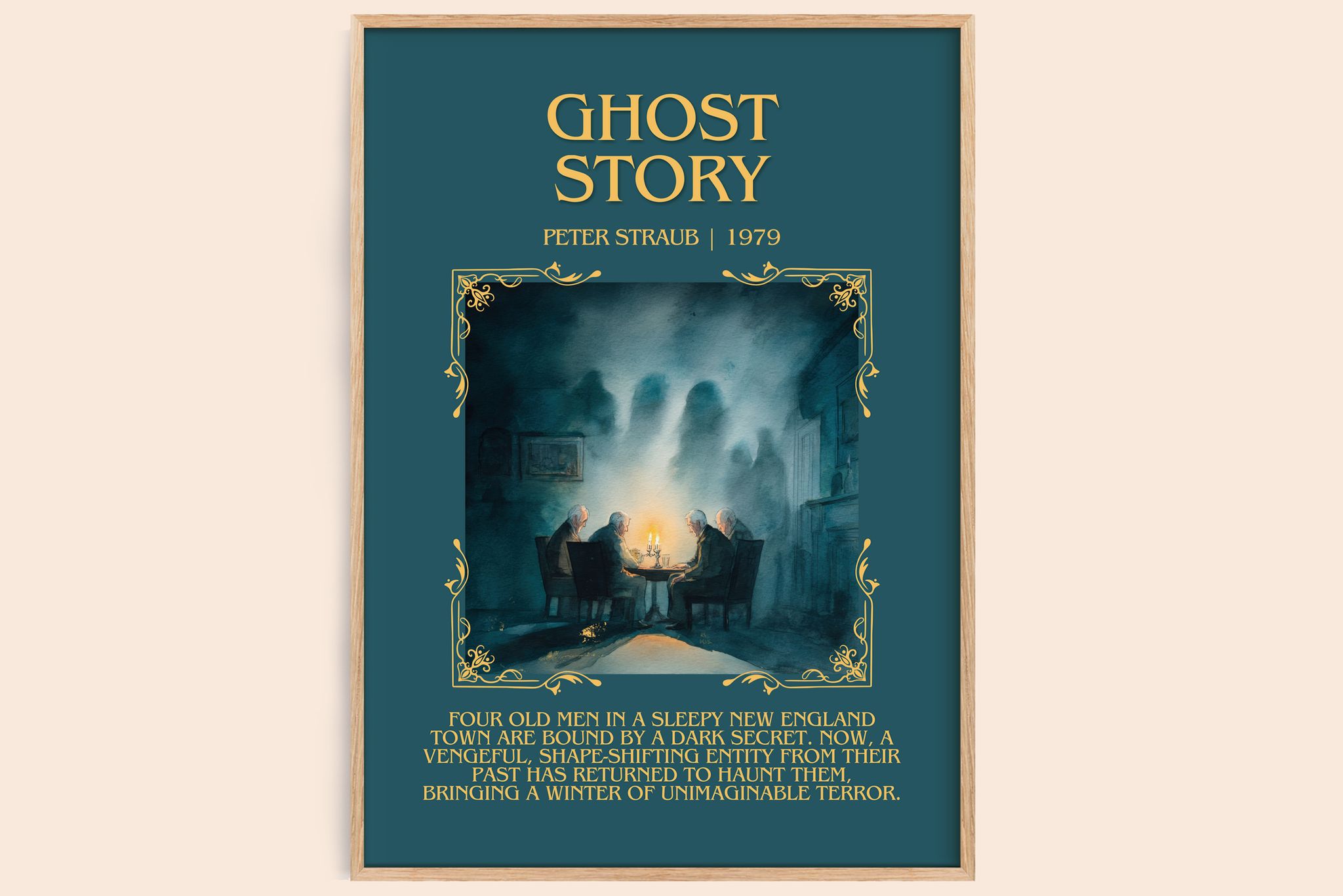 Ghost Story Minimalist Book Poster by Peter Straub