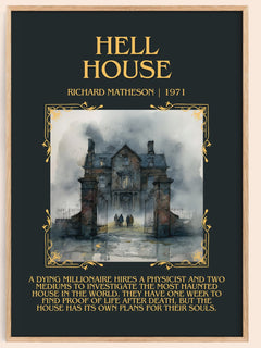 Hell House Minimalist Book Poster by Richard Matheson – image 1
