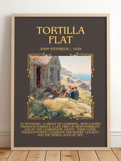 Tortilla Flat Minimalist Book Poster by John Steinbeck – image 2
