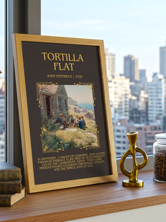 Tortilla Flat Minimalist Book Poster by John Steinbeck – image 3