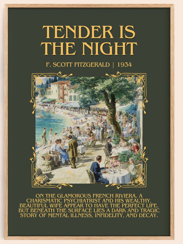 Tender Is The Night Minimalist Book Poster by F. Scott Fitzgerald