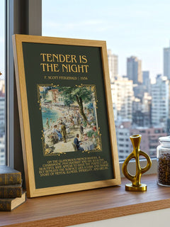 Tender Is The Night Minimalist Book Poster by F. Scott Fitzgerald – image 3
