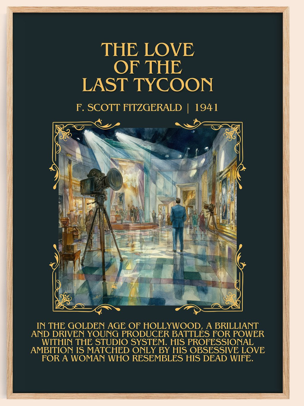 Love Of The Last Tycoon Minimalist Book Poster by F. Scott Fitzgerald – book poster