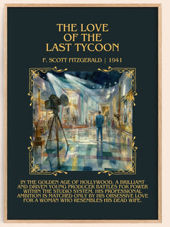Love Of The Last Tycoon Minimalist Book Poster by F. Scott Fitzgerald – image 1