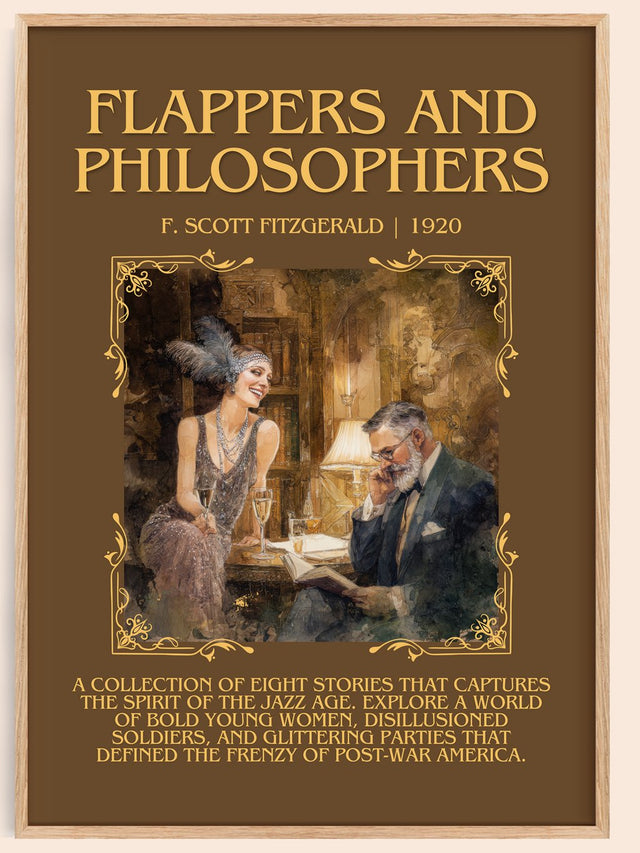 Flappers And Philosophers Minimalist Book Poster by F. Fitzgerald