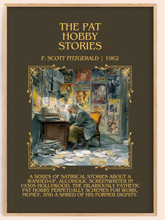 The Pat Hobby Stories Minimalist Book Poster by F. Scott Fitzgerald – image 1