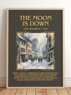 The Moon Is Down Minimalist Book Poster by John Steinbeck – image 2