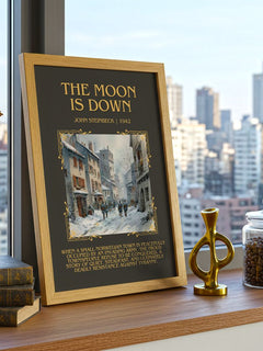 The Moon Is Down Minimalist Book Poster by John Steinbeck – image 3