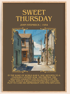 Sweet Thursday Minimalist Book Poster by John Steinbeck – image 1