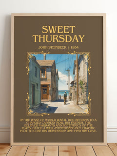 Sweet Thursday Minimalist Book Poster by John Steinbeck – image 2