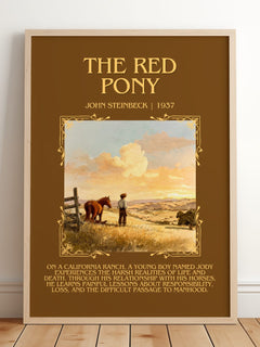 The Red Pony Minimalist Book Poster by John Steinbeck – image 2