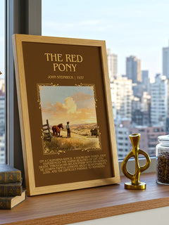 The Red Pony Minimalist Book Poster by John Steinbeck – image 3