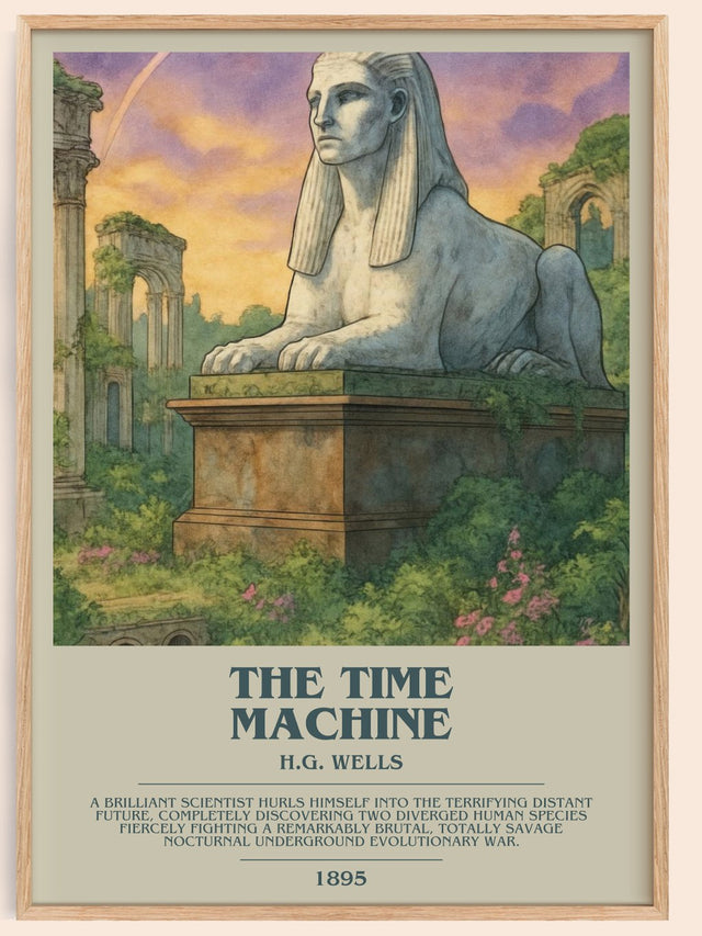 The Time Machine Bookish Wall Art by H.G. Wells