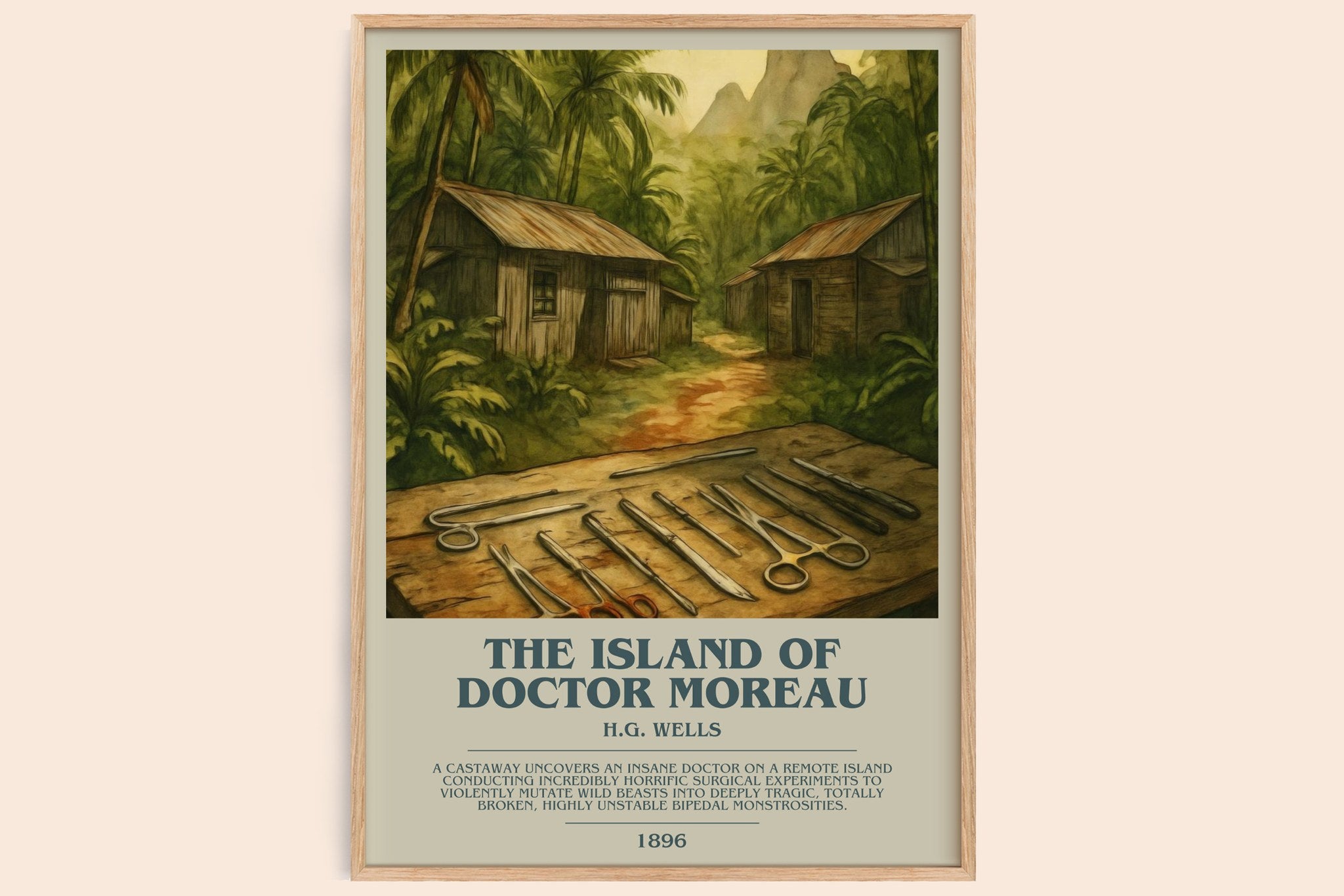The Island Of Doctor Moreau Bookish Wall Art by H.G. Wells