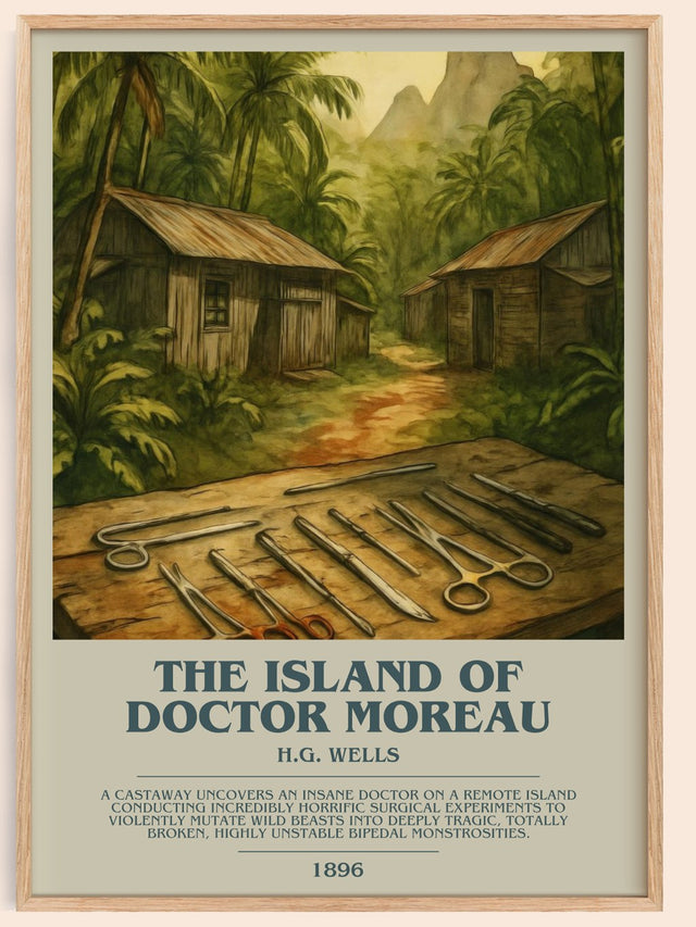 The Island Of Doctor Moreau Bookish Wall Art by H.G. Wells
