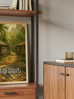 The Island Of Doctor Moreau book watercolour illustration paper finish options – matte satin gloss