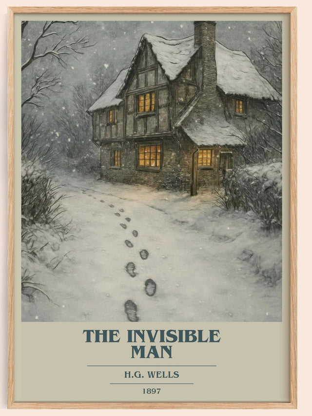 The Invisible Man Book Cover Poster by H.G. Wells