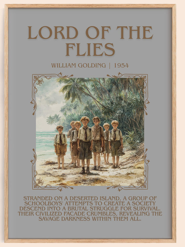 Lord Of The Flies Minimalist Book Poster by William Goldman