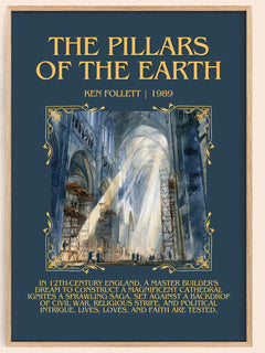 The Pillars Of The Earth Minimalist Book Poster by Ken Follett – image 1