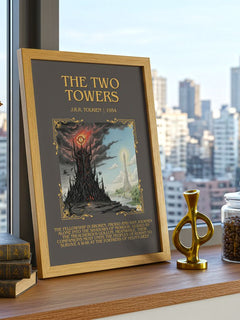 The Two Towers Minimalist Book Poster by J.R.R. Tolkien – image 3