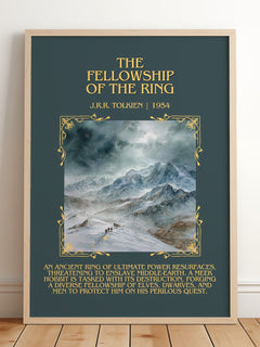 The Fellowship Of The Ring Minimalist Book Poster by J.R.R. Tolkien – image 2