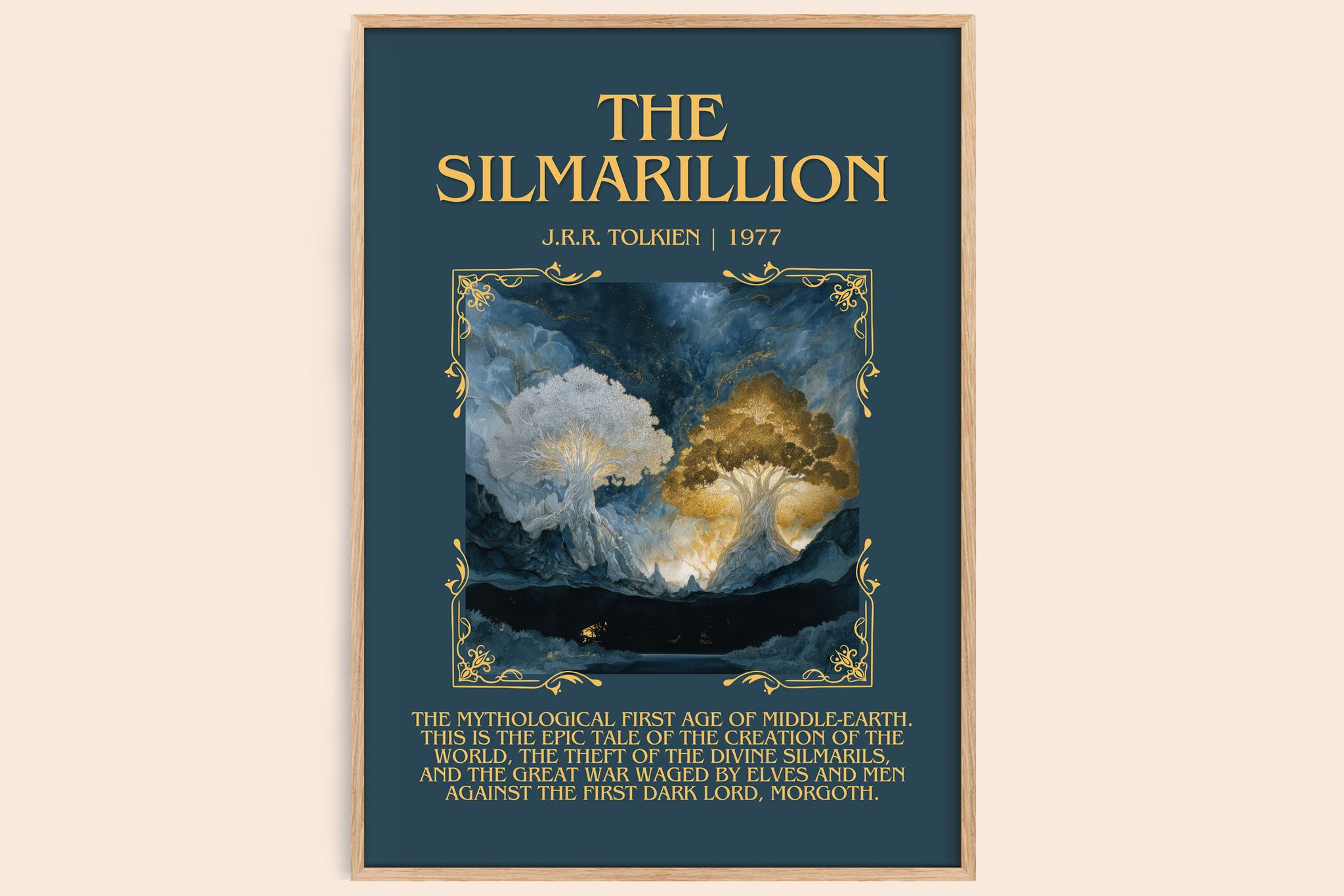 The Silmarillion Minimalist Book Poster by J.R.R. Tolkien