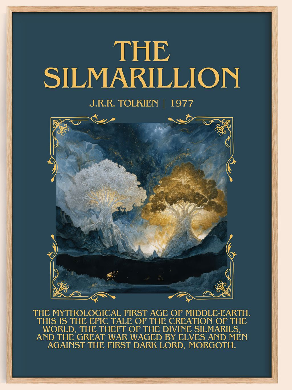 The Silmarillion Minimalist Book Poster by J.R.R. Tolkien – book poster