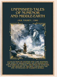 Unfinished Tales Of Numenor And Middle-Earth Minimalist Book Poster – – image 1