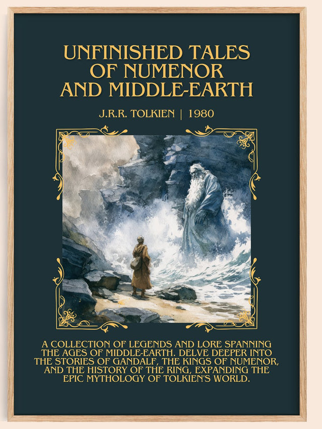 Unfinished Tales Of Numenor And Middle-Earth Minimalist Book Poster –