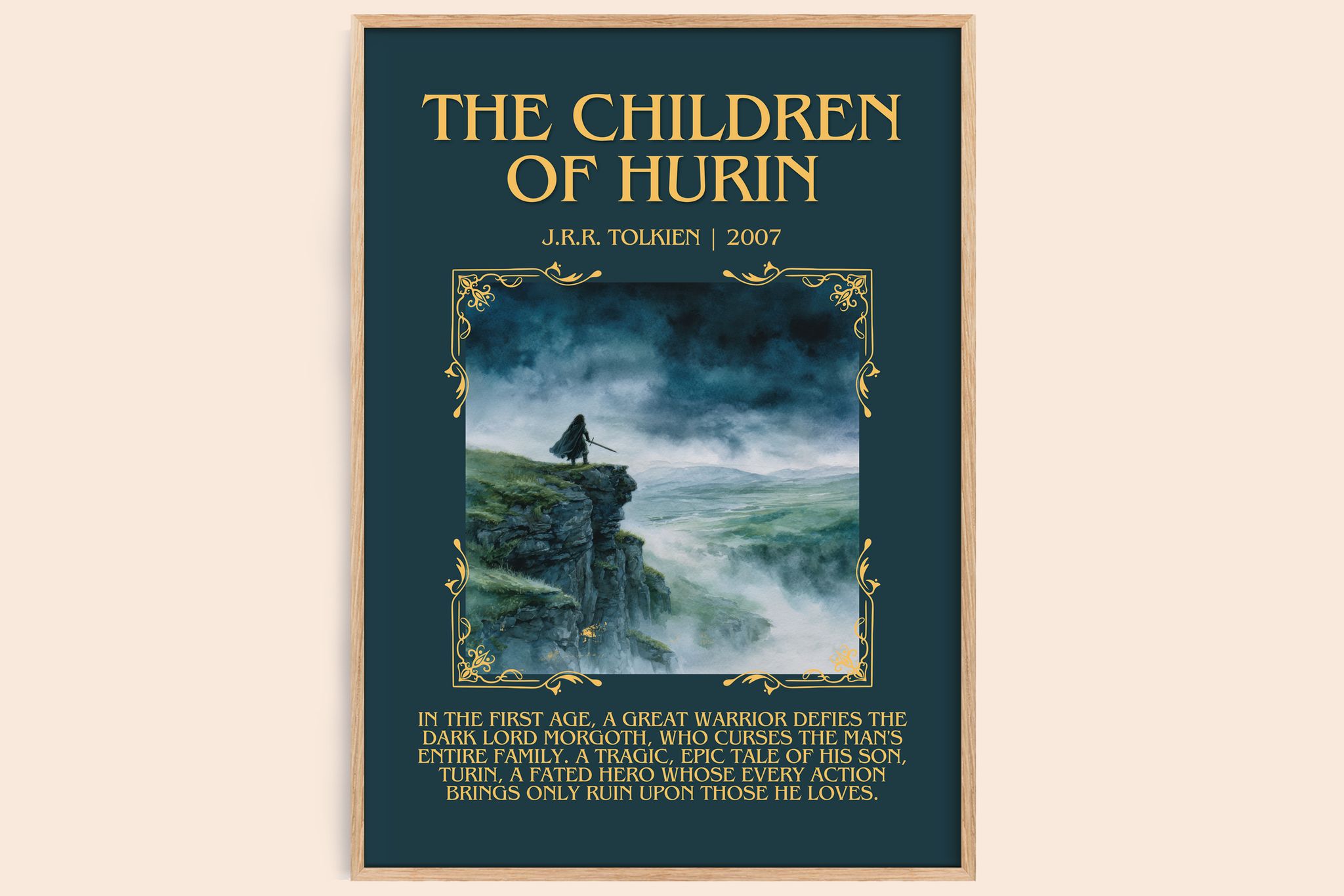 The Children Of Húrin Minimalist Book Poster by J.R.R. Tolkien
