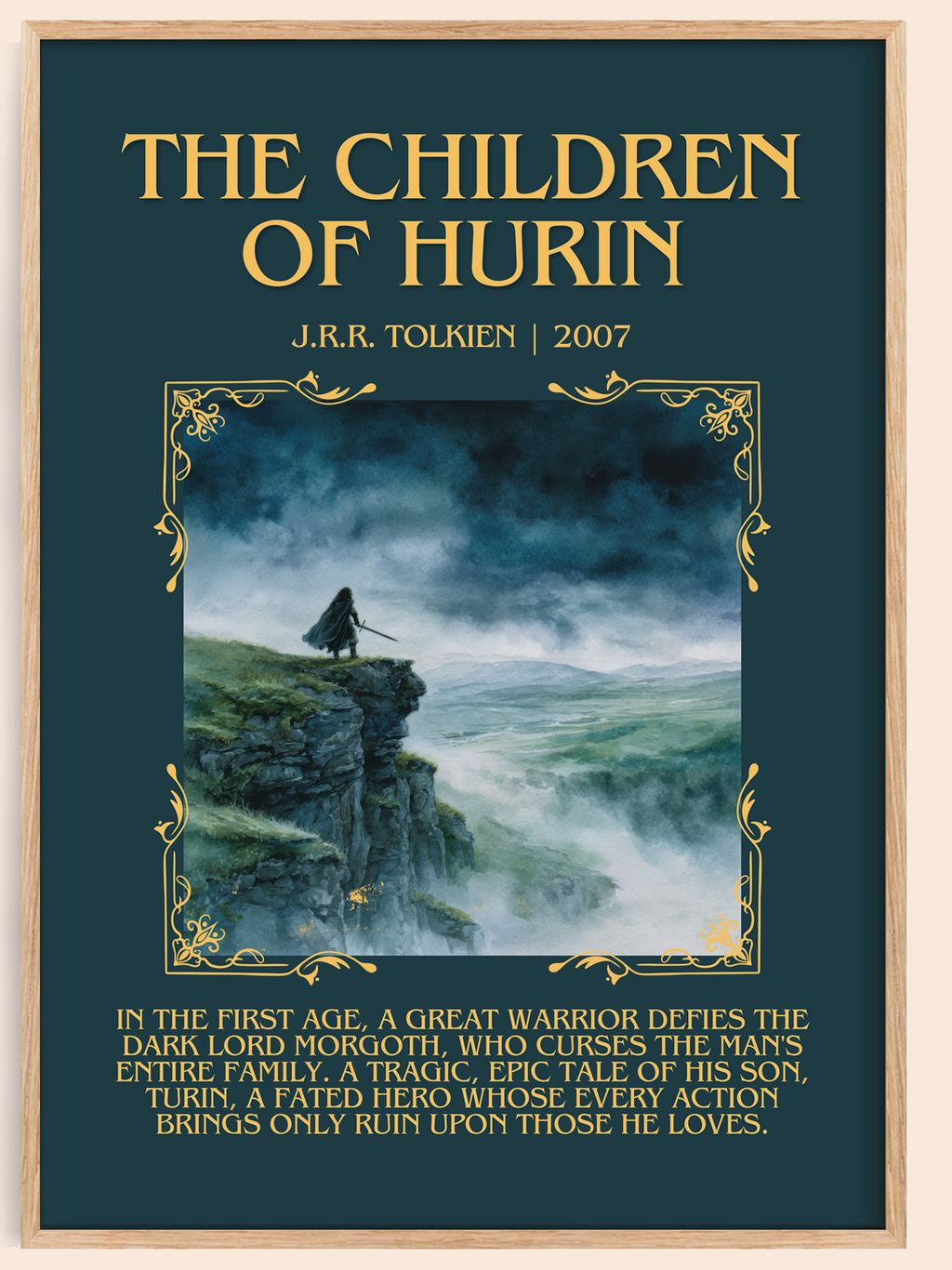 The Children Of Húrin Minimalist Book Poster by J.R.R. Tolkien – book poster