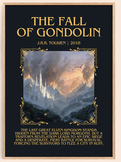 The Fall Of Gondolin Minimalist Book Poster by J.R.R. Tolkien – image 1