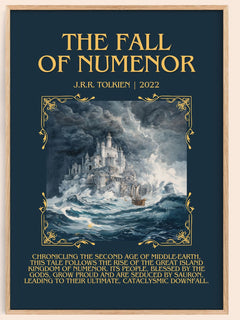 The Fall Of Númenor Minimalist Book Poster by J.R.R. Tolkien – image 1
