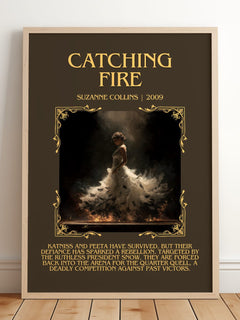 Catching Fire Minimalist Book Poster by Suzanne Collins – image 2