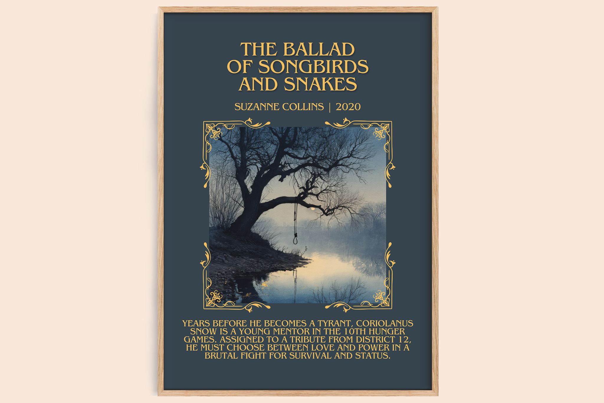Ballad Of Songbirds And Snakes Minimalist Book Poster by S. Collins