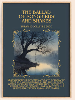 Ballad Of Songbirds And Snakes Minimalist Book Poster by S. Collins – image 1