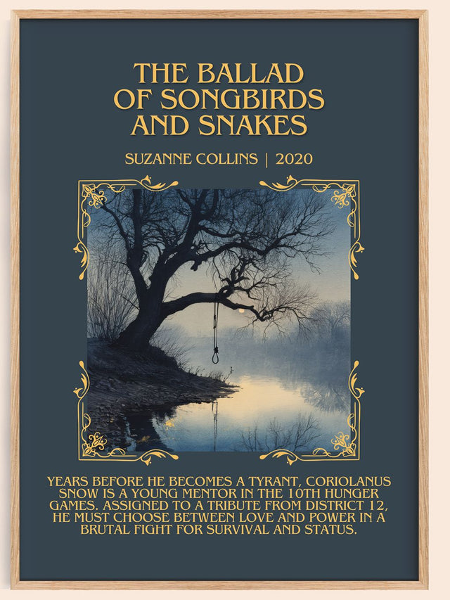 Ballad Of Songbirds And Snakes Minimalist Book Poster by S. Collins
