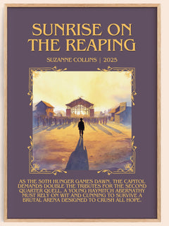 Sunrise On The Reaping Minimalist Book Poster by Suzanne Collins – image 1