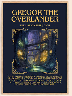 Gregor The Overlander Minimalist Book Poster by Suzanne Collins – image 1