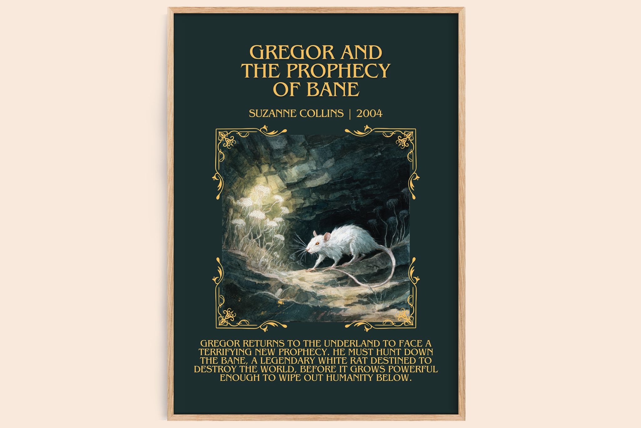Gregor And The Prophecy Of Bane Minimalist Book Poster by S. Collins
