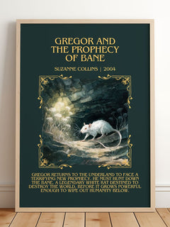 Gregor And The Prophecy Of Bane Minimalist Book Poster by S. Collins – image 2