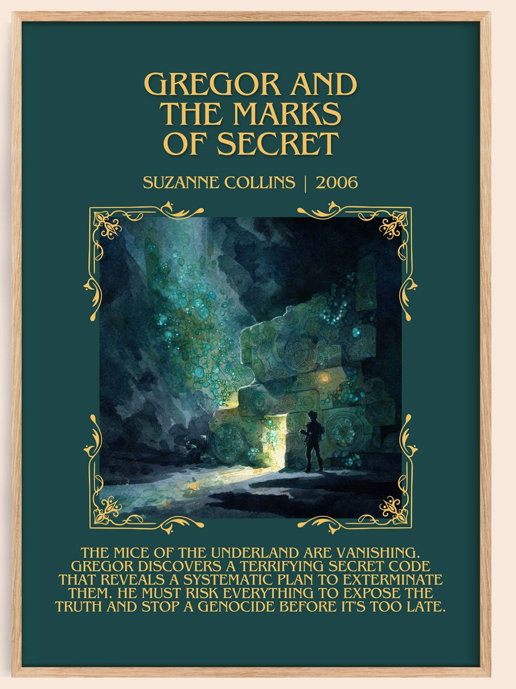 Gregor And The Marks Of Secret Minimalist Book Poster by S. Collins – book poster