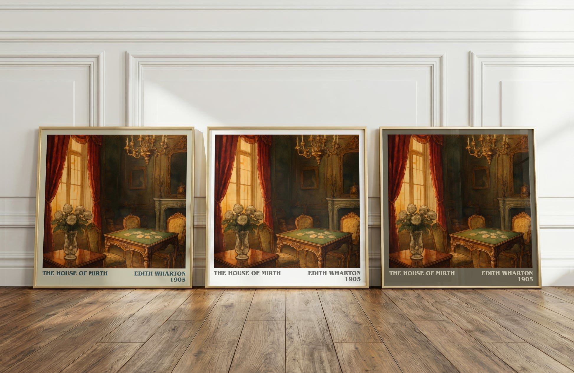 The House Of Mirth literary art print colour and style options – Edith Wharton book art