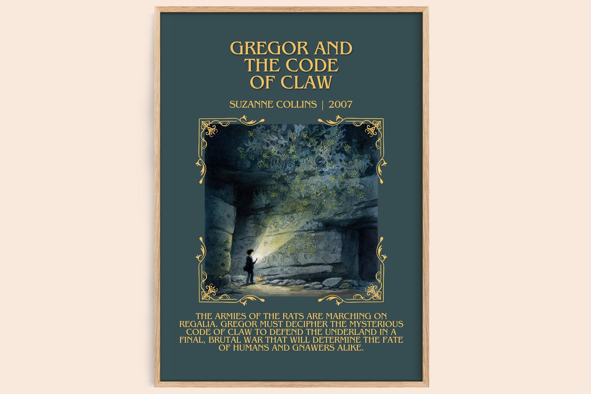 Gregor And The Code Of Claw Minimalist Book Poster by Suzanne Collins